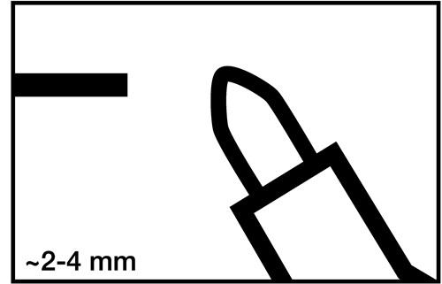 Lackmarker 750 grün Strich-B.2-4mm Rundspitze EDDING – VPE: 10